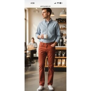 Lululemon Mens Size 30/32 ABC Pant Utilitech Straight Fit Date Brown Zip Pocket
